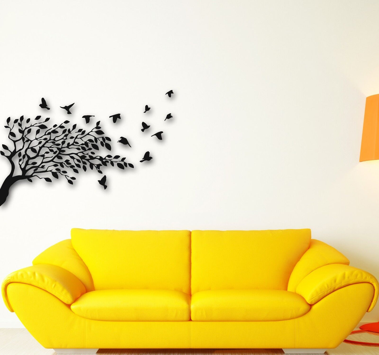 Wall Stickers Vinyl Decal Flock of Birds Tree Nature Excellent Decor (ig652)