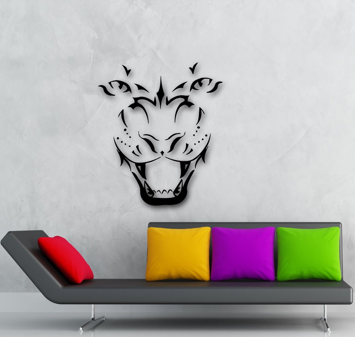 Wall Stickers Vinyl Decal Grin Predator Animal Cool Room Decor (ig643)