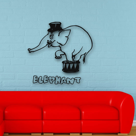 Wall Stickers Vinyl Decal Elephant Circus Animal Baby Room Nursery (ig606)