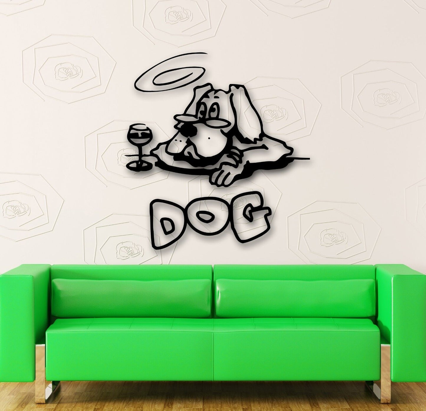 Wall Stickers Vinyl Decal Funny Dog Animal Witty Decor Room (ig601)