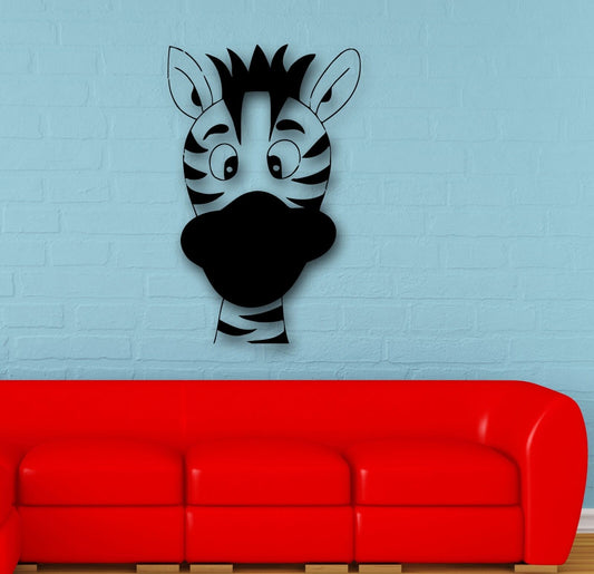 Wall Stickers Vinyl Decal Funny Zebra Animal Kids Room Decor (ig599)