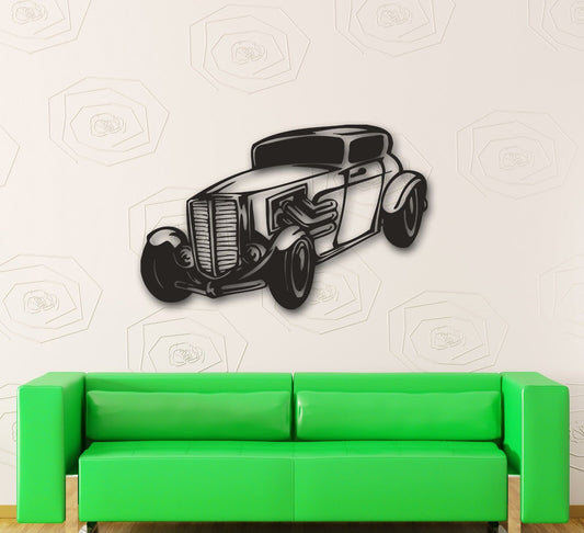 Wall Stickers Vinyl Decal Retro Vintage Car Garage Decor (ig595)