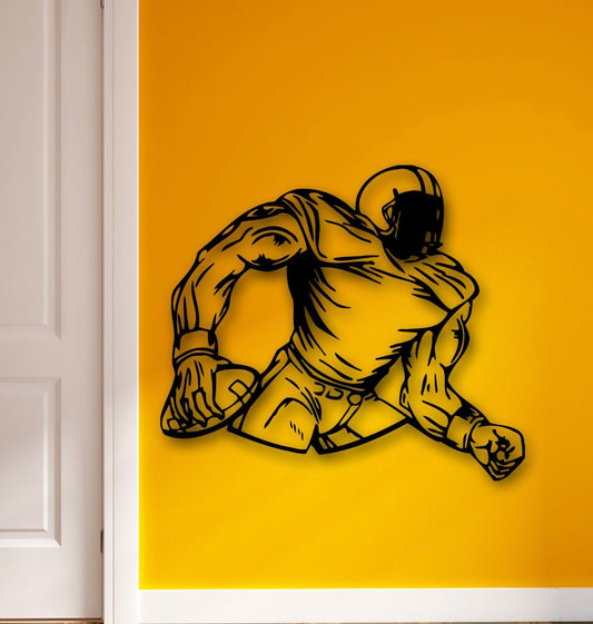 Wall Stickers Vinyl Decal American Football Player for Sports Fans (ig591)