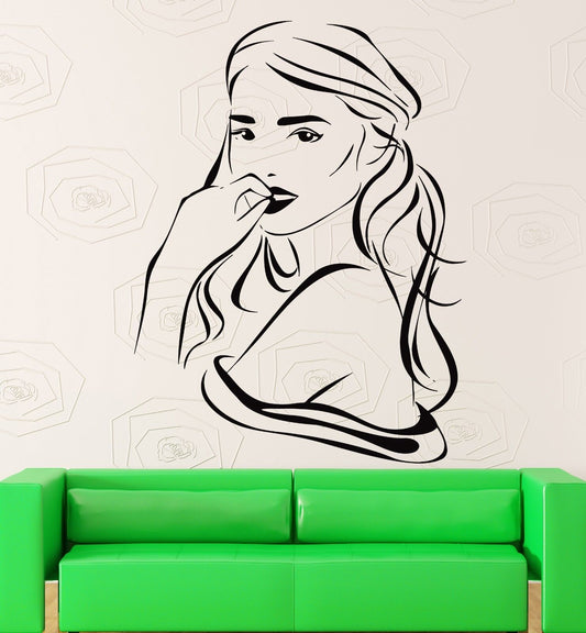 Wall Sticker Vinyl Decal Sexy Gorgeous Hot Girl Teen Woman Beauty Decor (z1047)