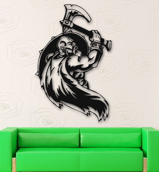 Wall Stickers Vinyl Decal Viking Warrior Medieval War Northman (ig537)