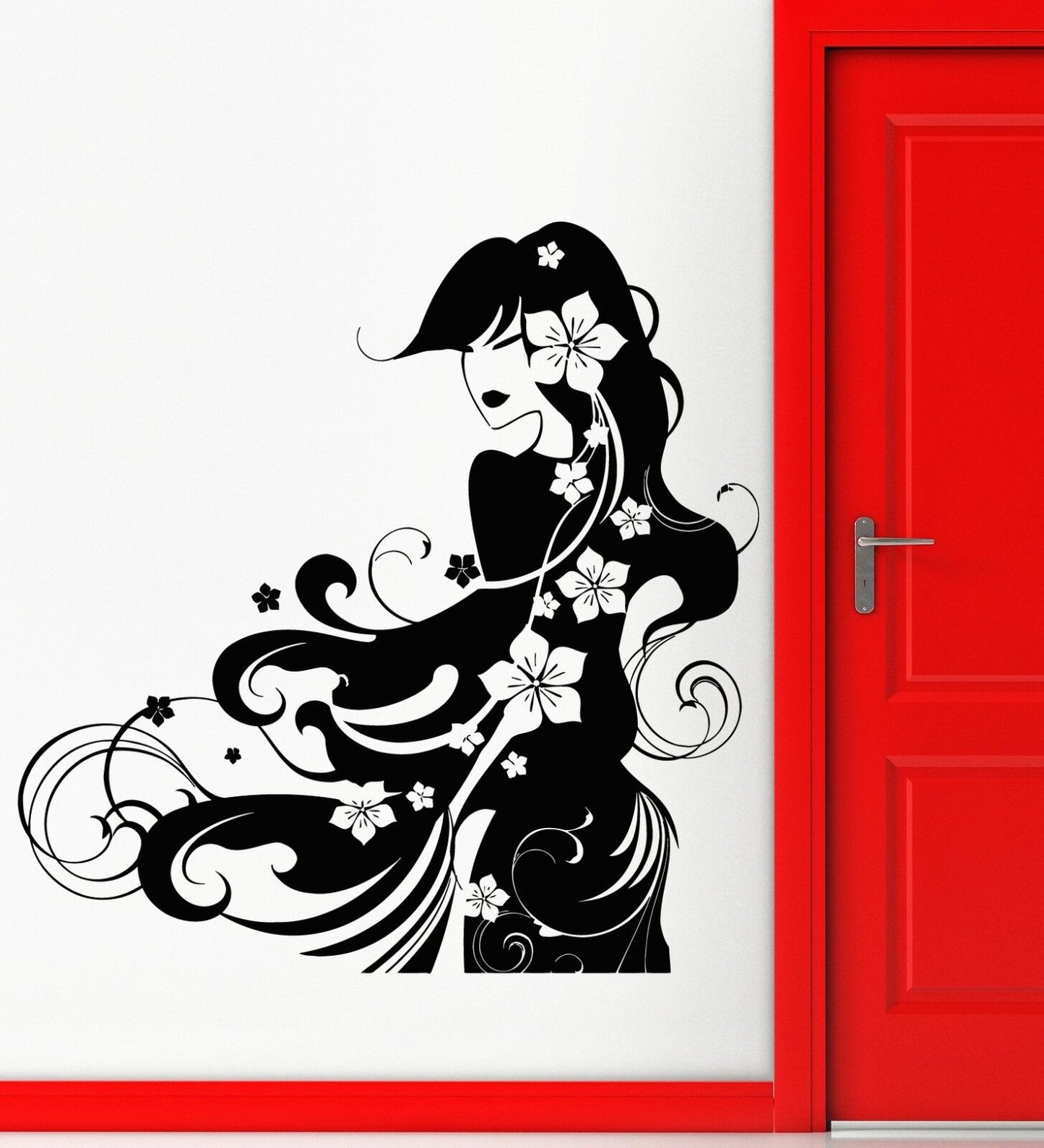 Wall Stickers Vinyl Decal Geisha Hot Sexy Oriental Girl (ig503)