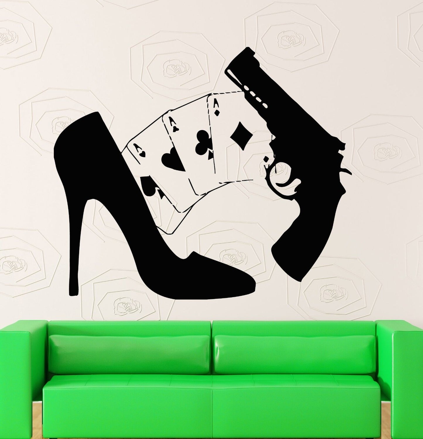 Wall Stickers Vinyl Decal Cards Girls Gun Mafia Women (ig494)