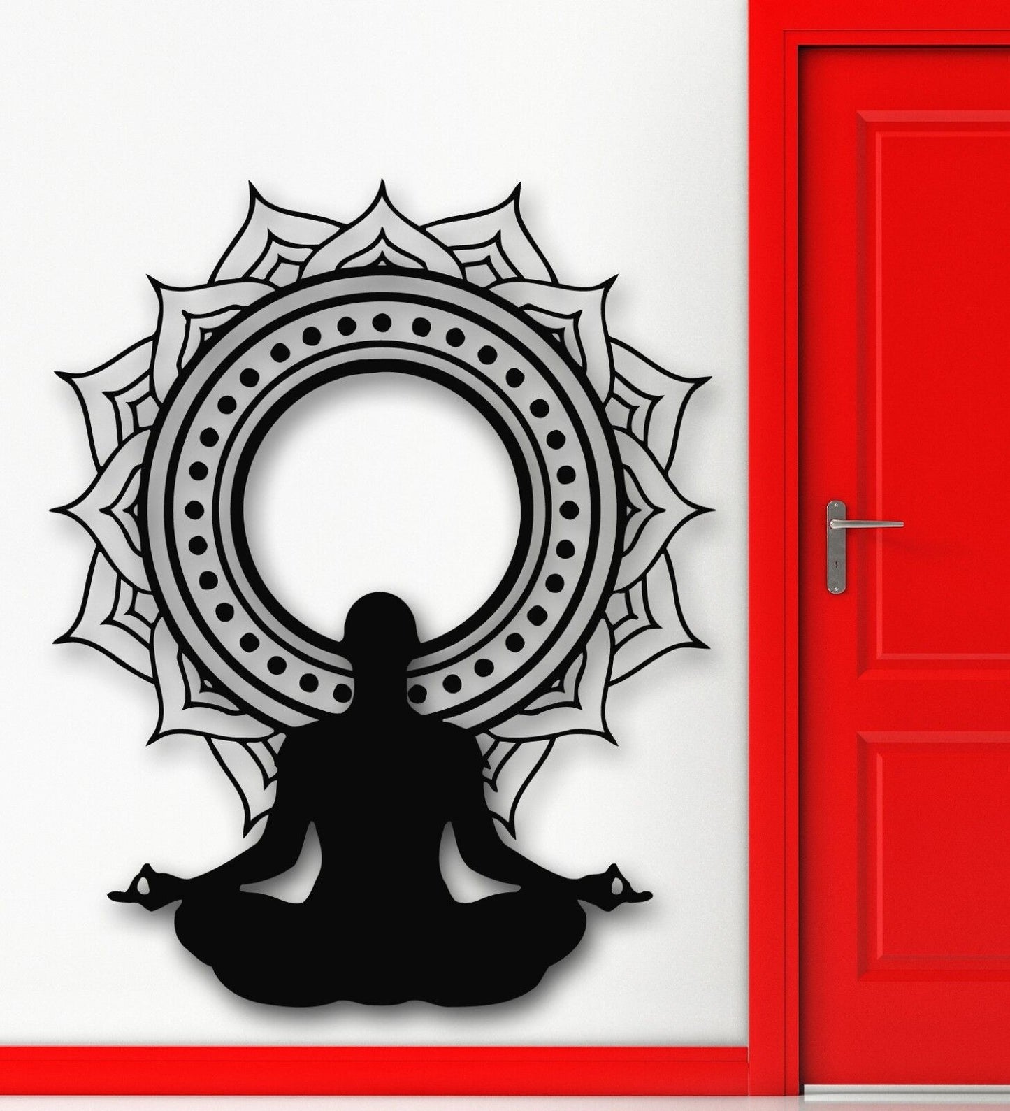 Wall Stickers Vinyl Decal Yoga Meditation Mandala Zen Enlightenment (ig1486)