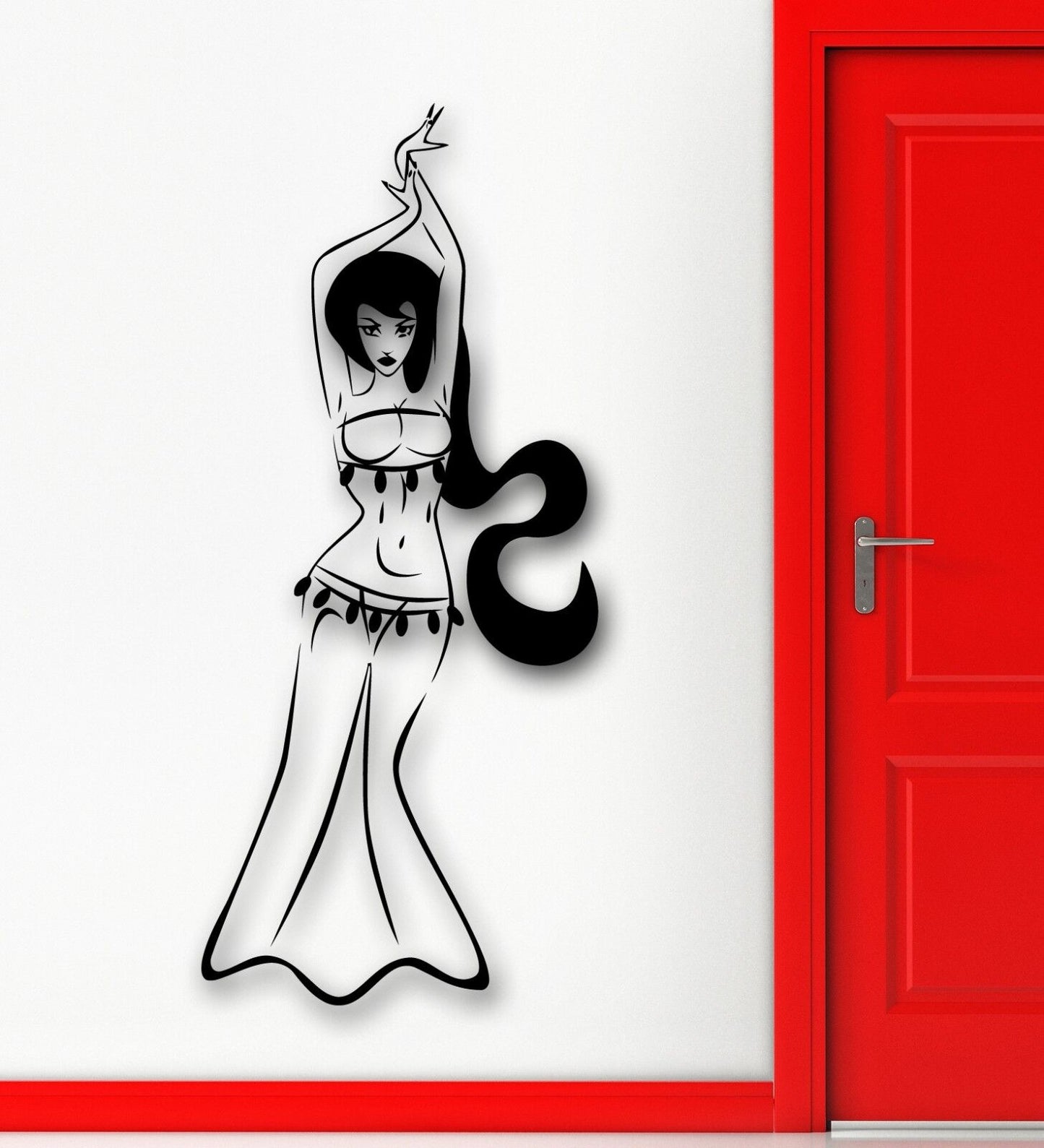 Wall Stickers Vinyl Decal Hot Sexy Girl Belly Dance Cool Room Decor (ig1294)