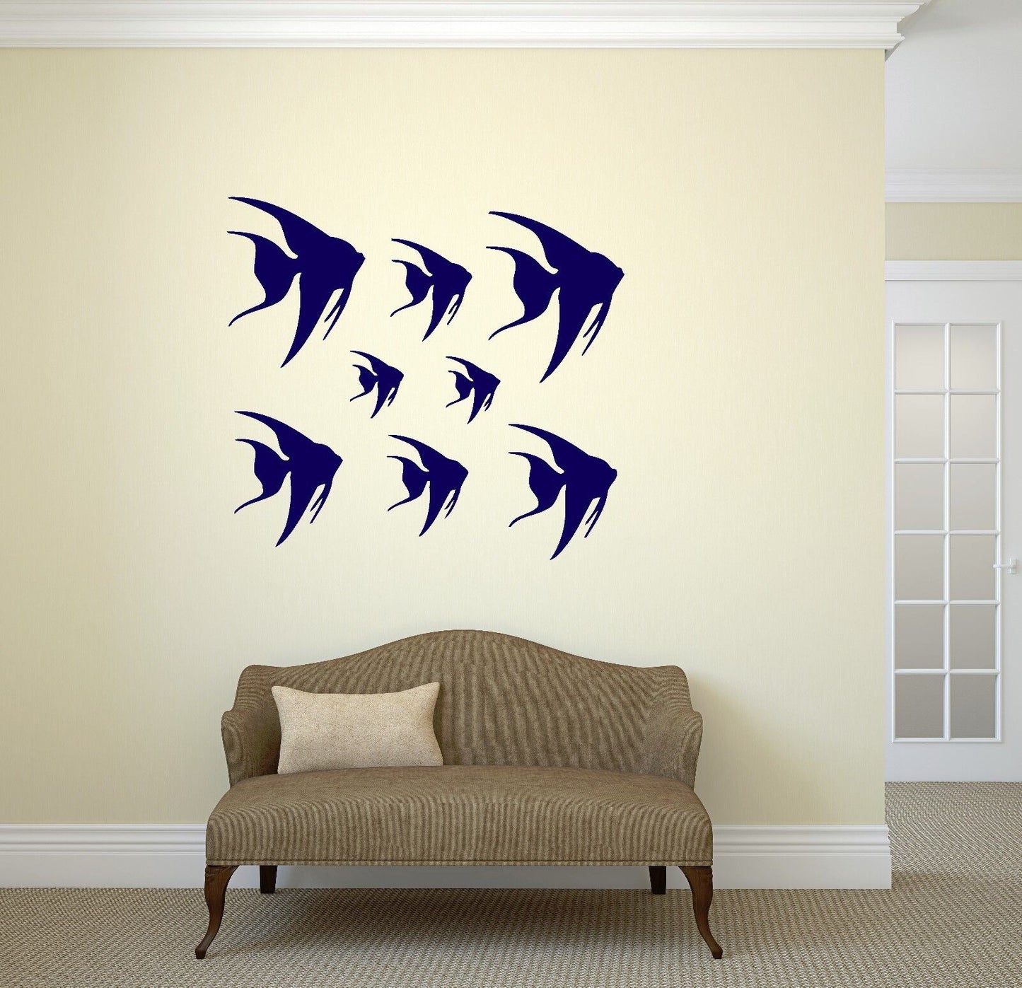 Wall Stickers Vinyl Decal Fish For Bathroom Ocean Marine Sea Decor Room (ig1581)