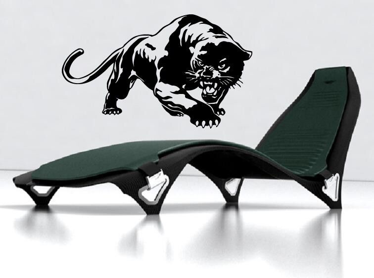 Panther Ready for Hunt Jungle Animal Decor Wall Mural Vinyl Art Sticker (M377)