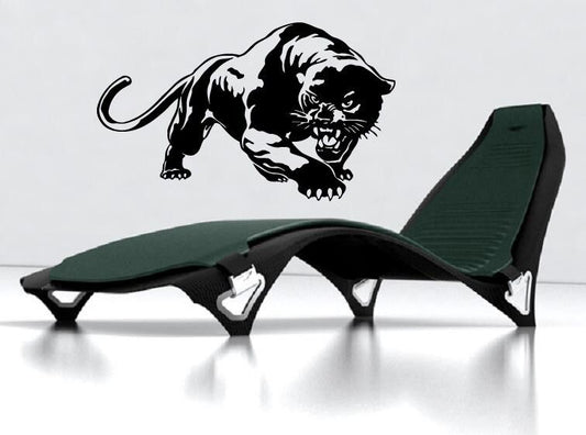 Panther bereit zur Jagd Dschungel Tier Dekor Wandbild Vinyl Kunst Aufkleber (M377)