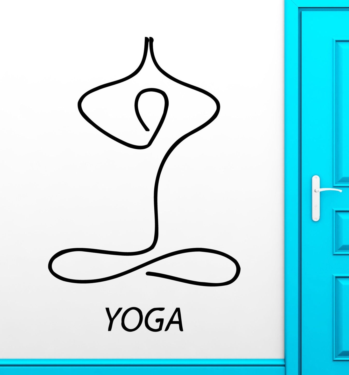 Wall Stickers Vinyl Decal Yoga Zen Buddhism Religion Health Nirvana (ig1703)