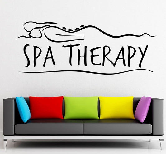 Wall Stickers Vinyl Decal Spa Massage Relax Therapy Girl Health  (ig1707)