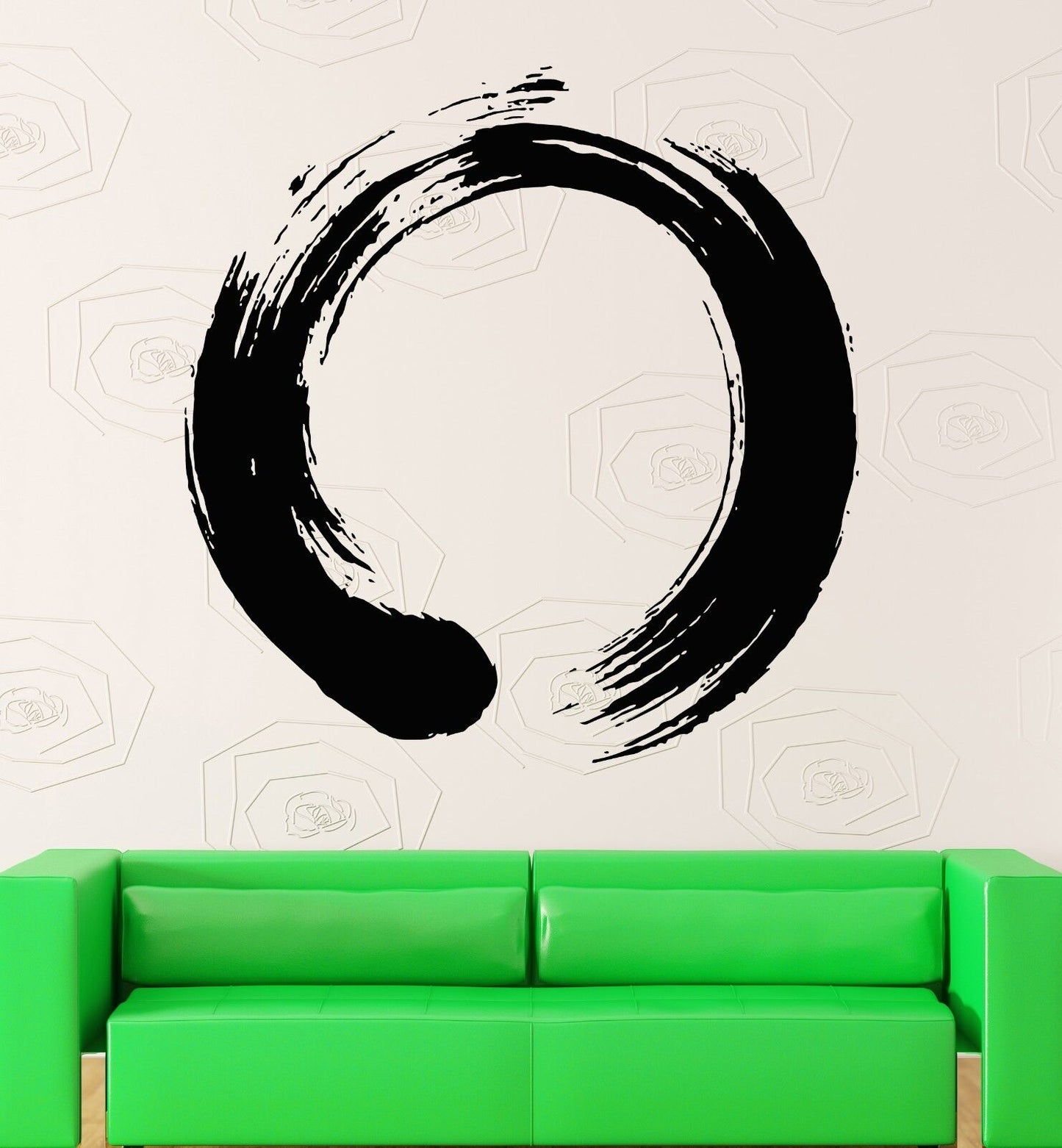 Vinyl Decal Wall Sticker Circle Enso Zen Calligraphy Meditation Nirvana (ig1713)