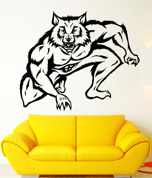 Wall Stickers Vinyl Decal Werewolf Wolf Fantasy Nursery Kids Room (ig1739)