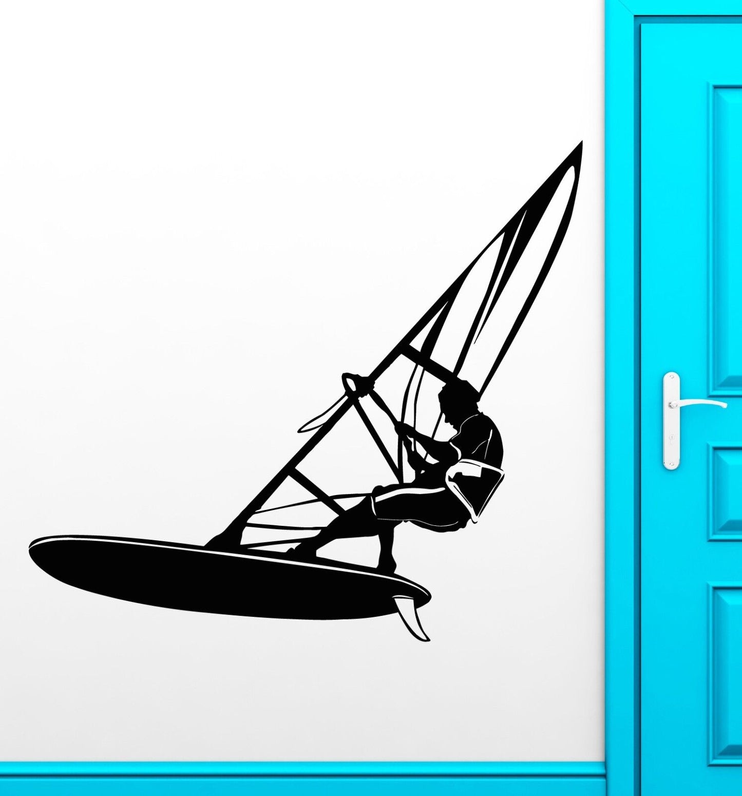 Wall Stickers Vinyl Decal Windsurfing Extreme Sports Water Cool Decor (ig1758)