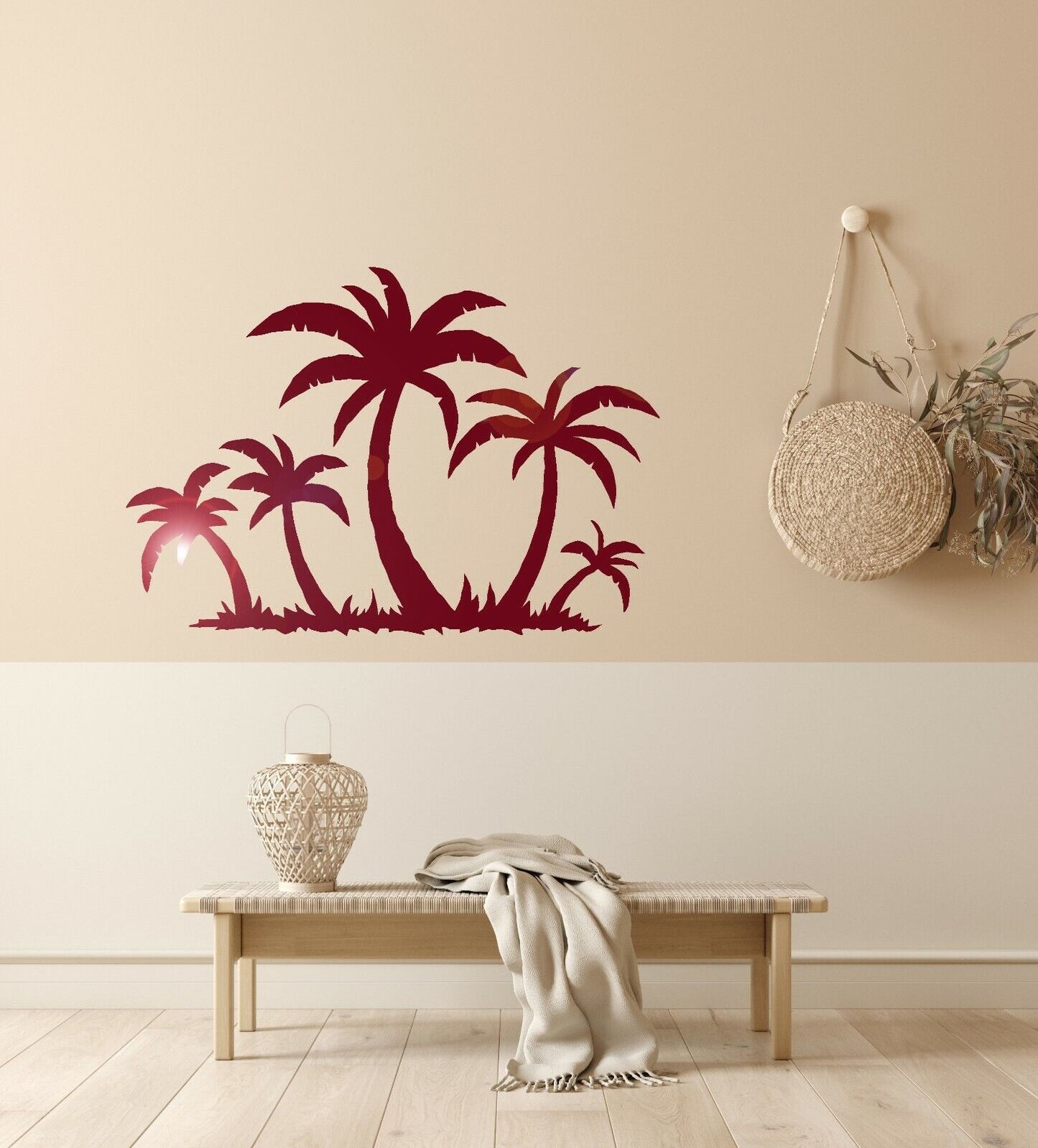 Wall Stickers Vinyl Decal Tropical Palm Tree Beach Relax Decor (ig1769)