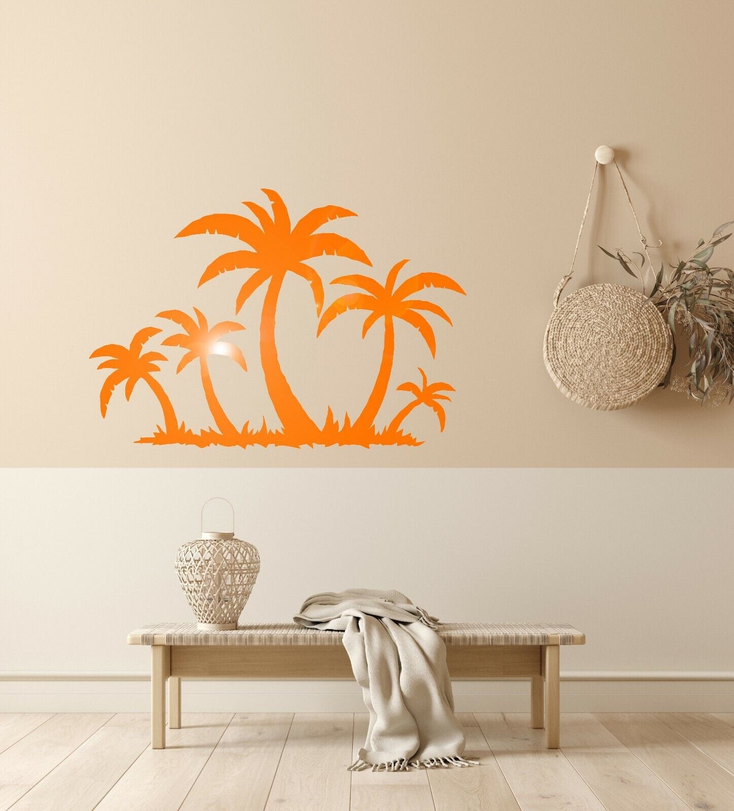 Wall Stickers Vinyl Decal Tropical Palm Tree Beach Relax Decor (ig1769)