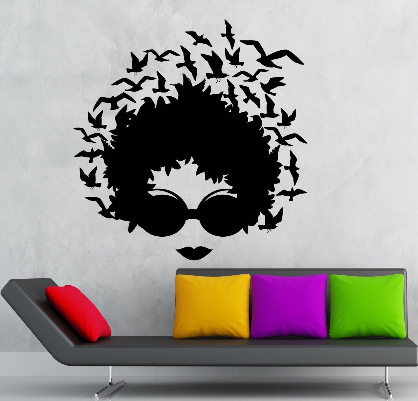 Wall Stickers Vinyl Decal Sexy Girl Hair Abstract Modern Great Decor (ig1782)