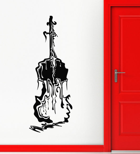 Wall Sticker Vinyl Decal Abstract Musical Instrument Guitar Great Home (ig1802)