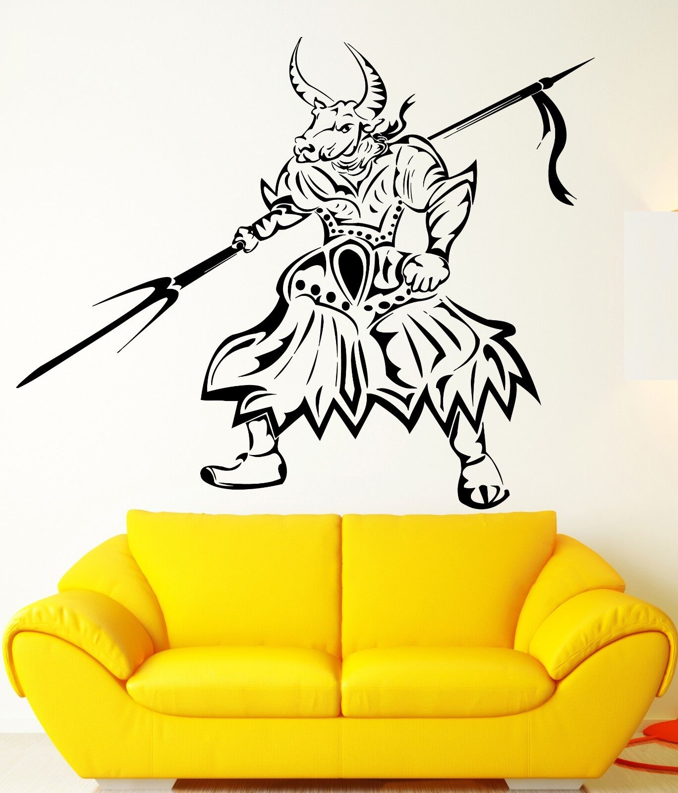 Wall Stickers Vinyl Decal Animal Fighter Bull Kungfu Baby Kids Room (ig1855)