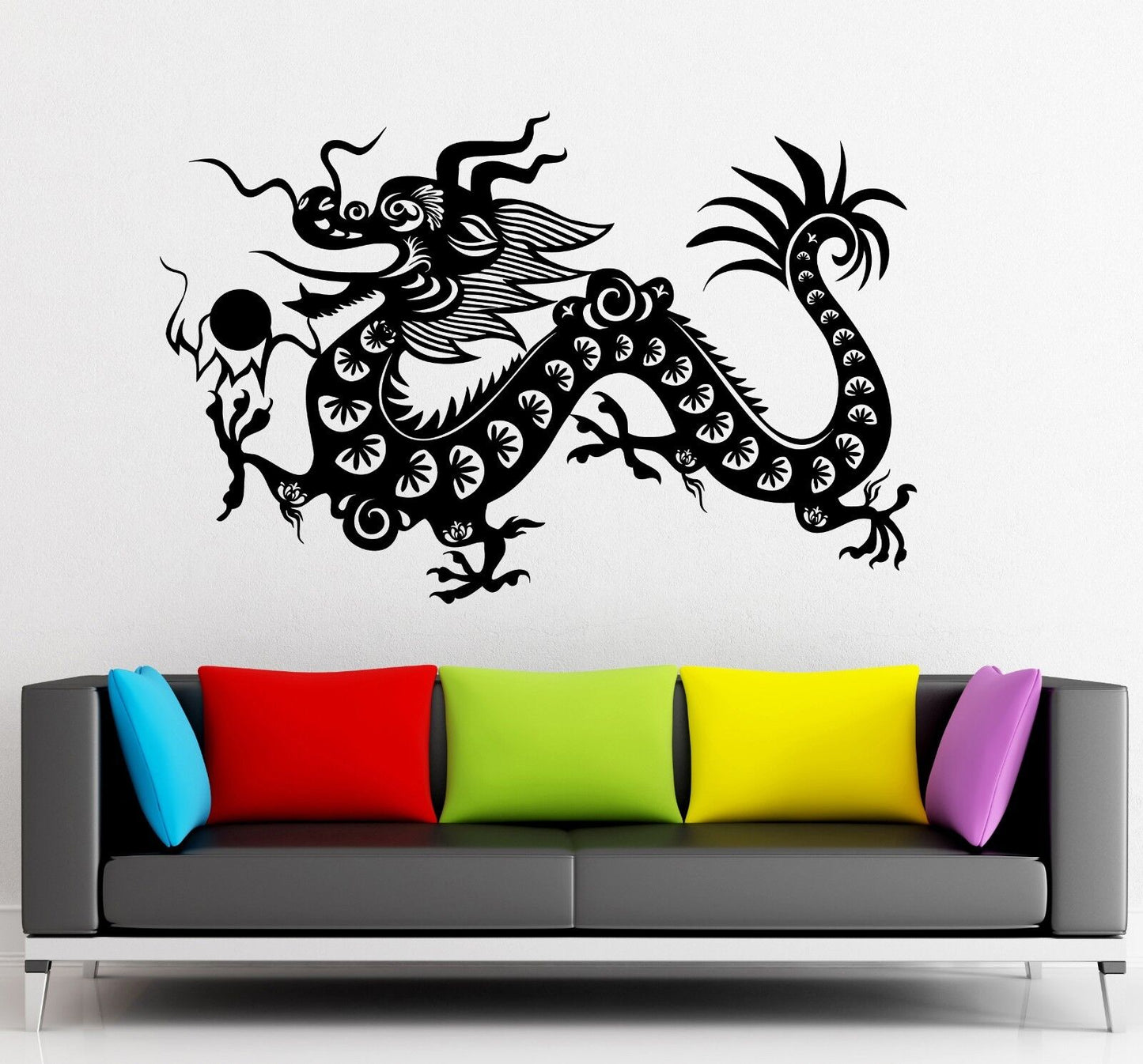 Wall Stickers Vinyl Decal Chinese Dragon China Fantasy For Kids Room (ig1856)