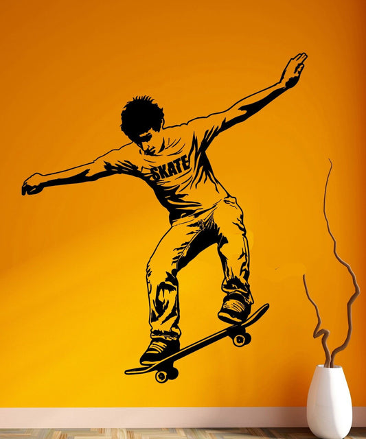 Wall Stickers Vinyl Decal Skateboard Street Sports Skate Teen (ig1857)