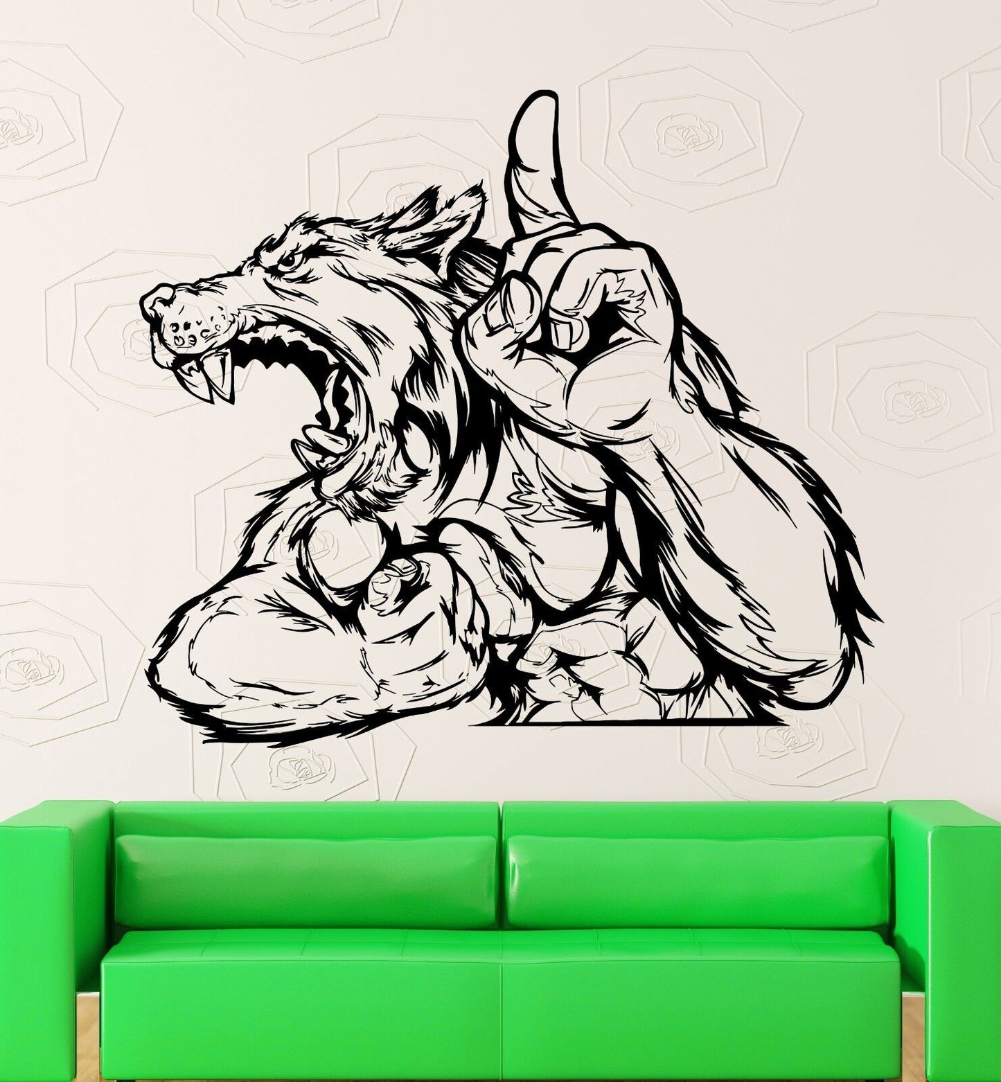 Wall Stickers Vinyl Decal Wolf Werewolf Fantasy for Baby Kids Room (ig1862)