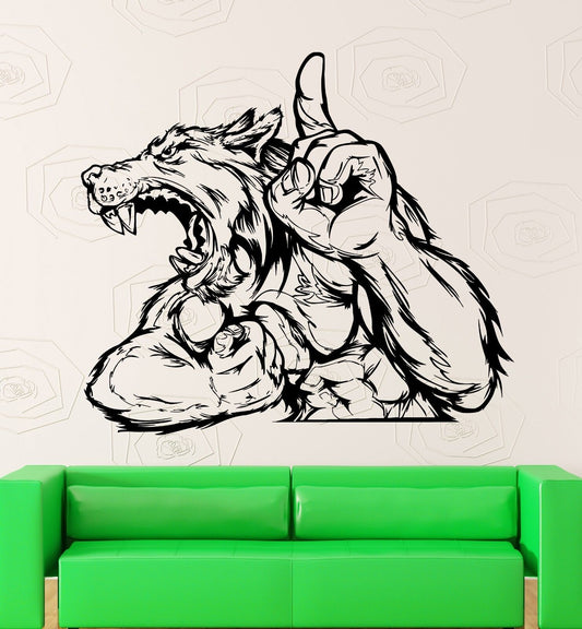 Wall Stickers Vinyl Decal Wolf Werewolf Fantasy for Baby Kids Room (ig1862)