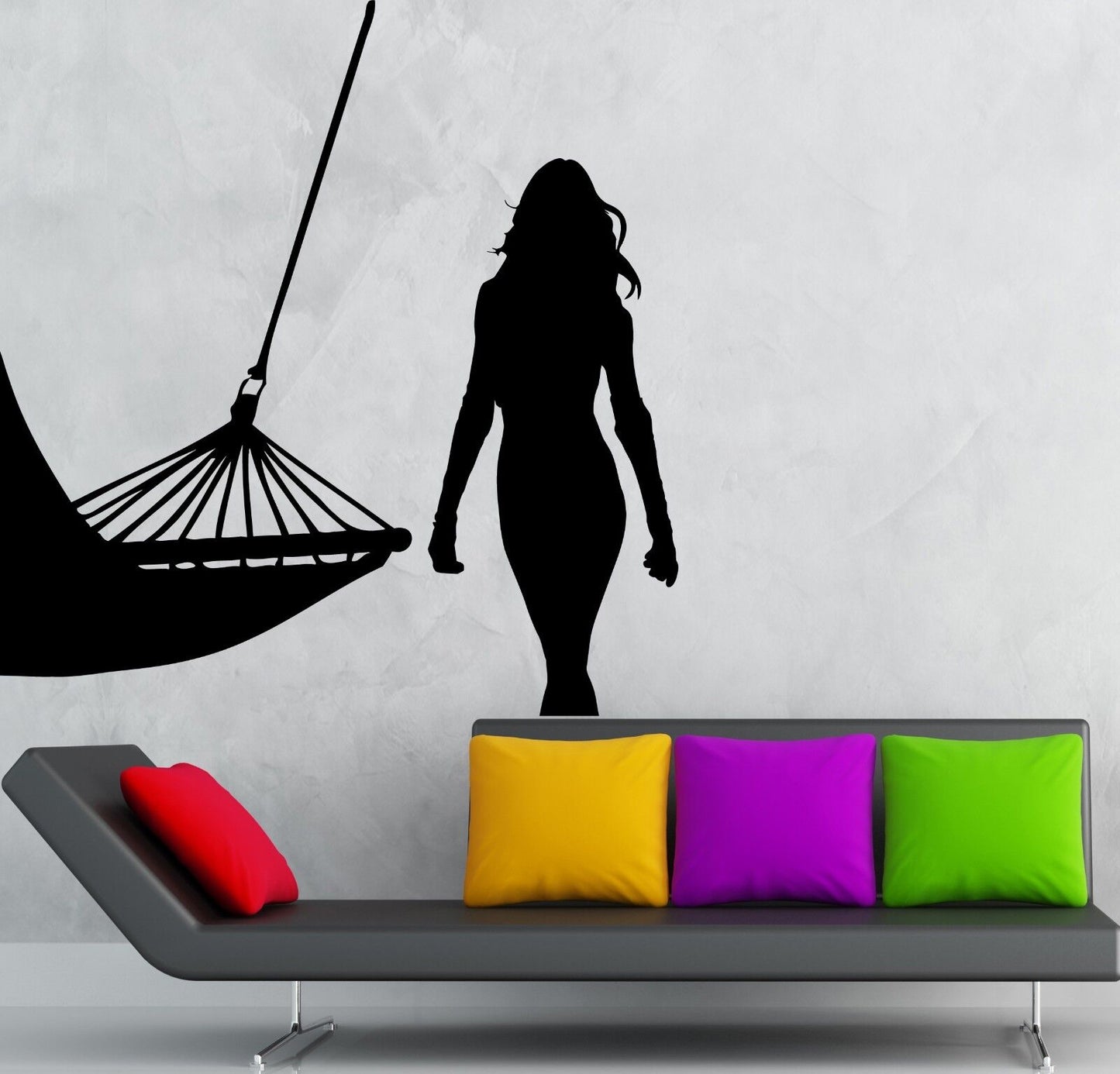 Wall Stickers Vinyl Decal Hot Sexy Girl Hammock Relax Vacation Travel (ig1864)