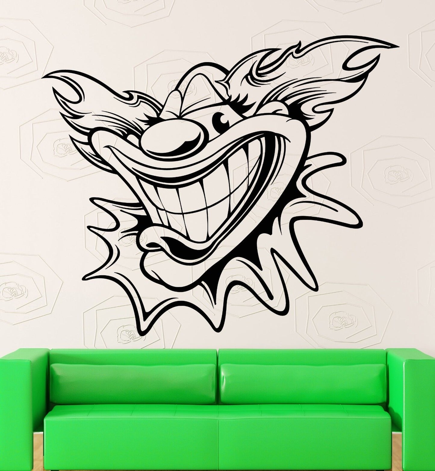 Wall Stickers Vinyl Decal Circus Clown Positive Decor for Kids Room (ig1873)