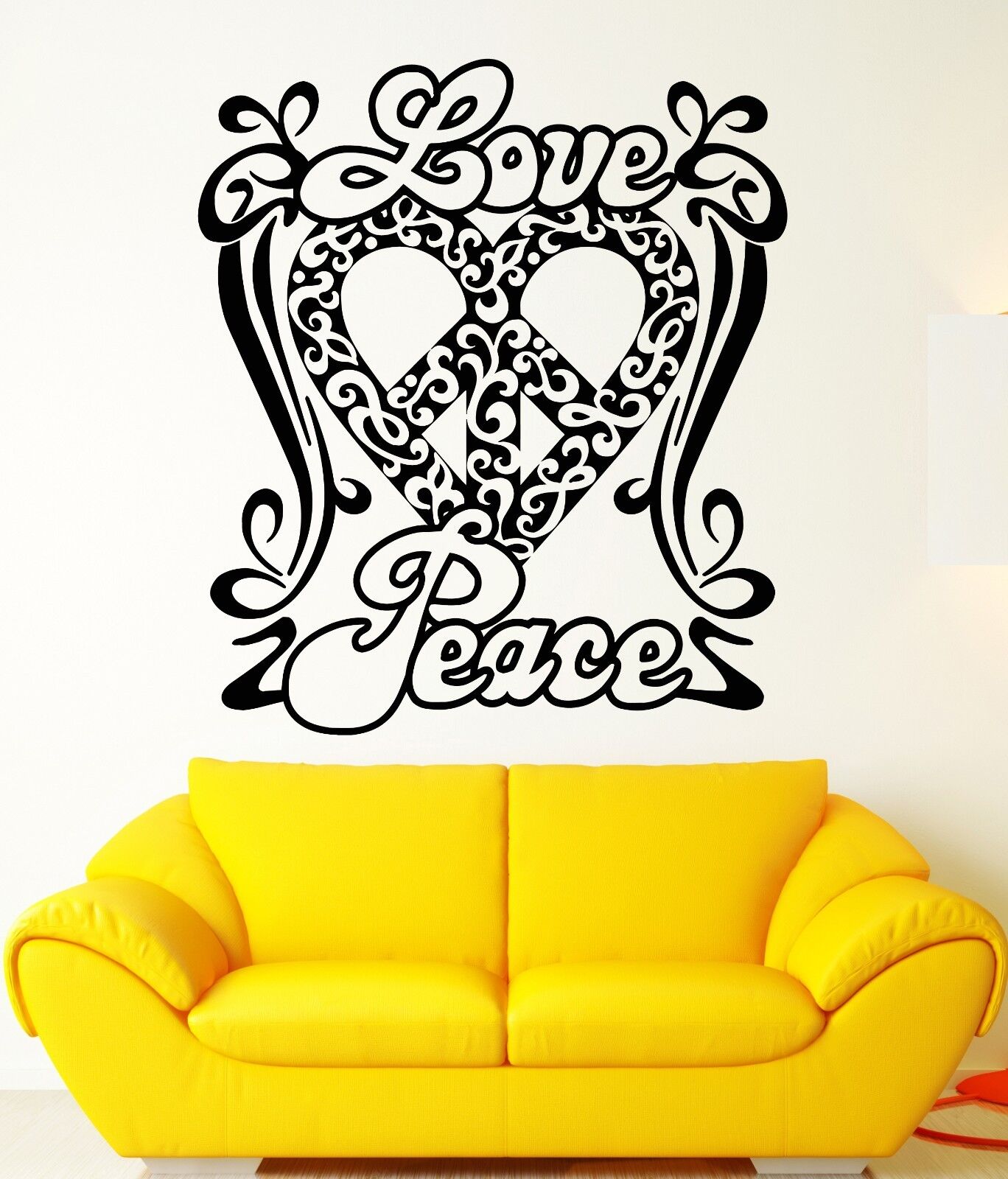 Wall Stickers Vinyl Decal Peace Love Good Positive Home Decor (ig1892)