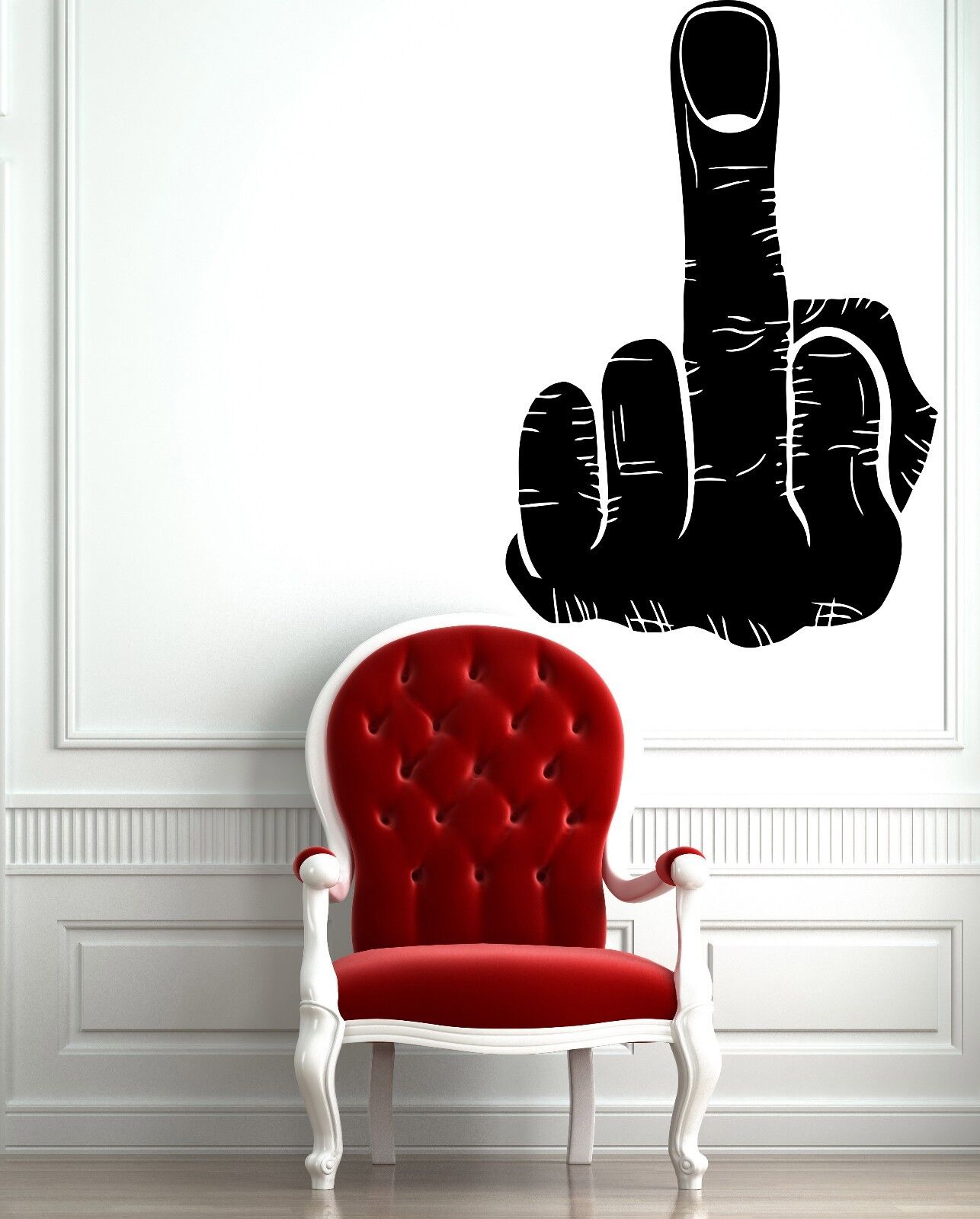 Wall Vinyl Sticker Decal Fuck-Off Rude Offensive Joking Fun College Decor (m522)