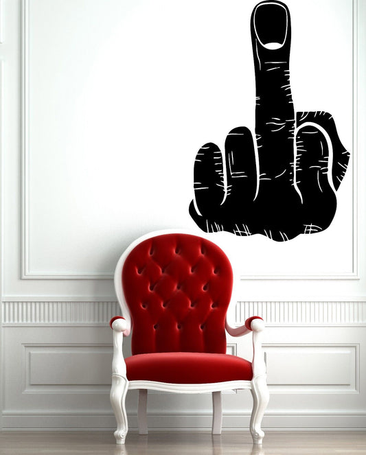 Wall Vinyl Sticker Decal Fuck-Off Rude Offensive Joking Fun College Decor (m522)