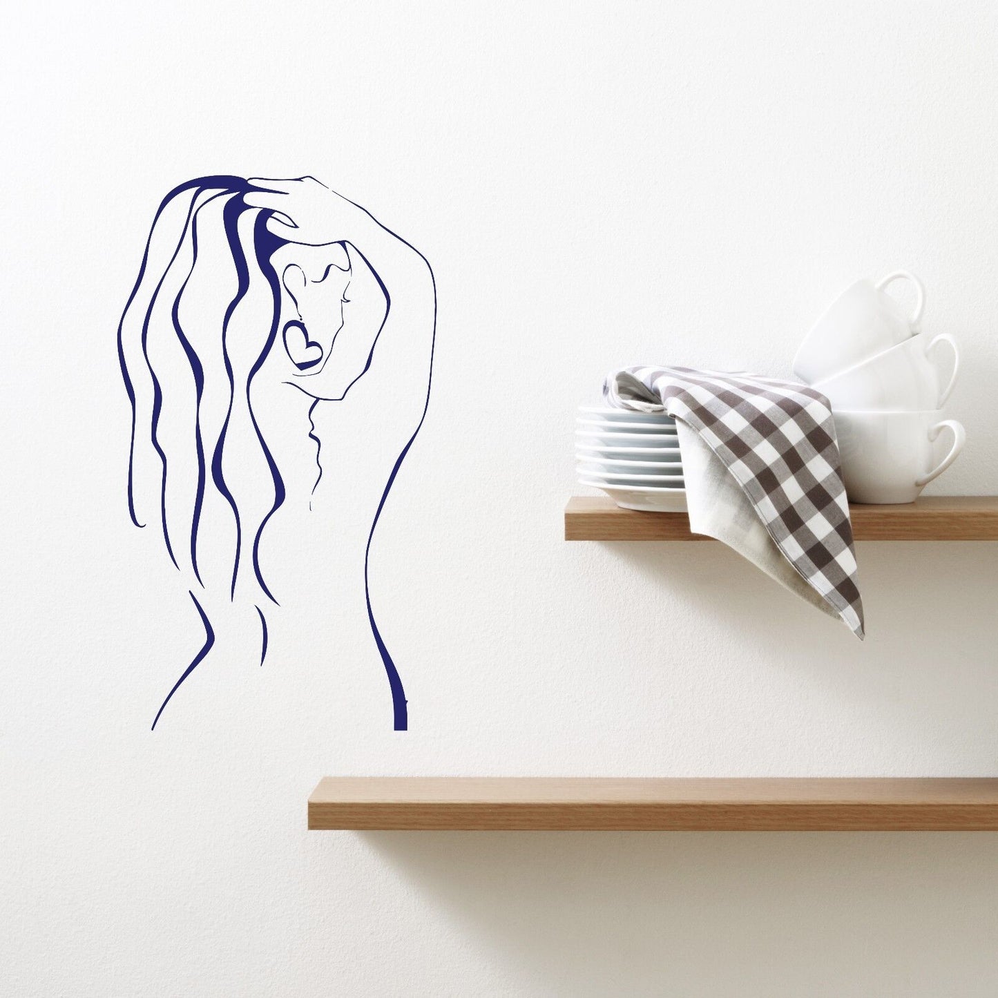 Wall Sticker Vinyl Decal Sexy Naked Woman Back Spa Massage Salon Decor (z1083)