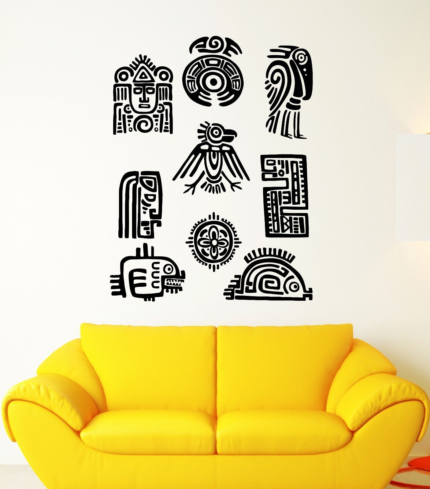 Wall Stickers Inca Latin America Mayan Amulet Mascot Mural Vinyl Decal (ig1904)