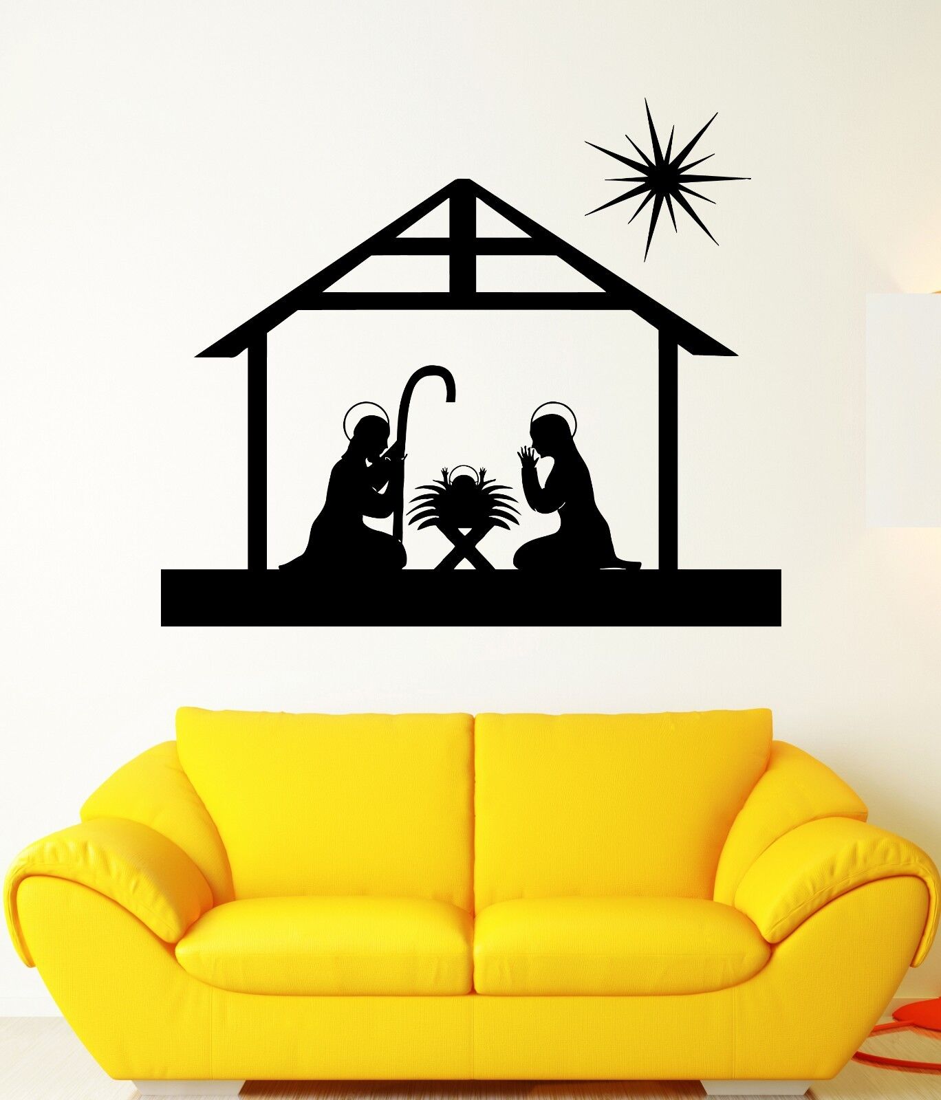 Wall Sticker Religion Christianity Christmas Art Mural Vinyl Decal (ig1935)