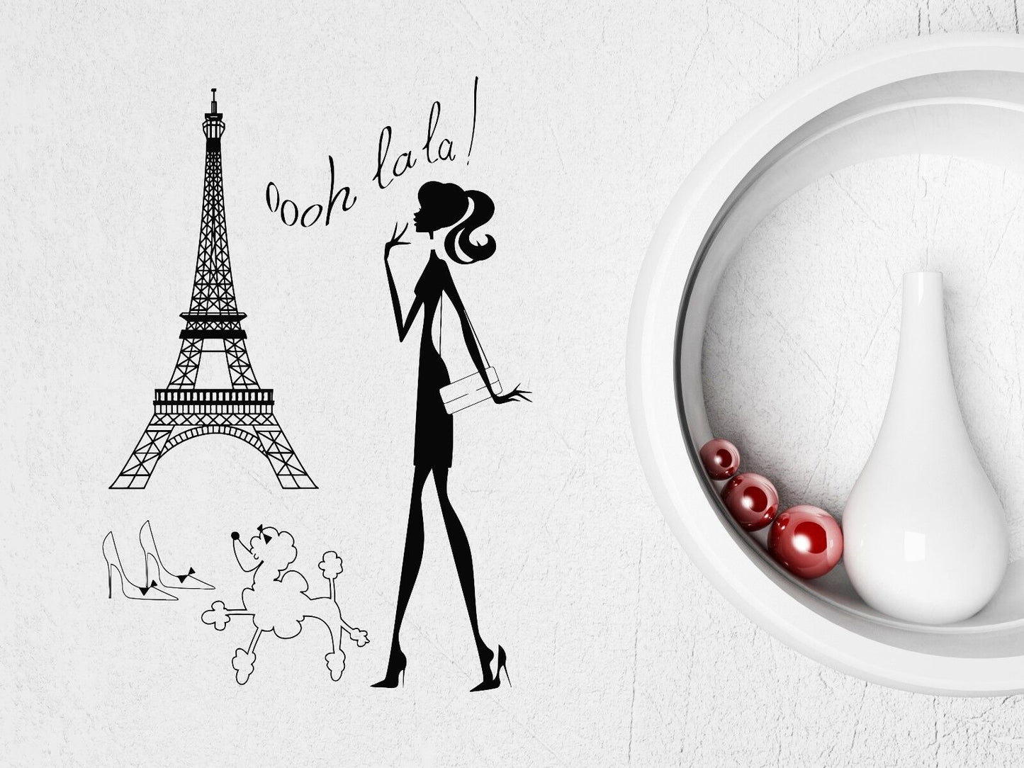 Wall Stickers Hot Sexy Woman Paris France Europe Art Mural Vinyl Decal (ig1944)