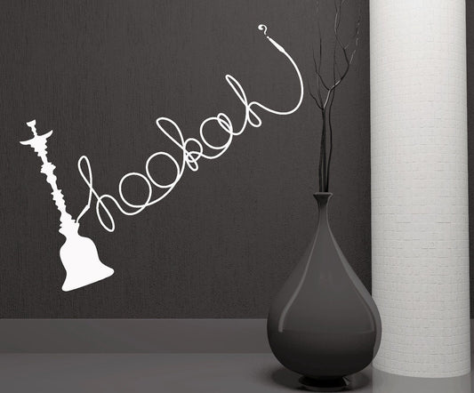 Wall Stickers Shisha Hookah Smoking Smoke Arabic Bar Weed Vinyl Decal (ig1947)