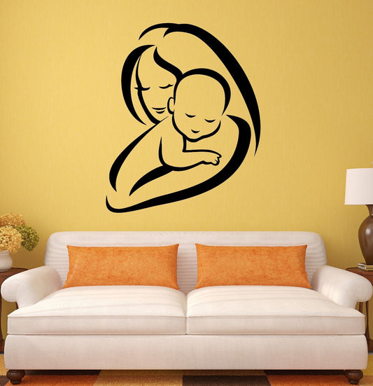 Wall Stickers Maternity Hospital Baby Mom Mother Mothercare Vinyl Decal (ig1948)