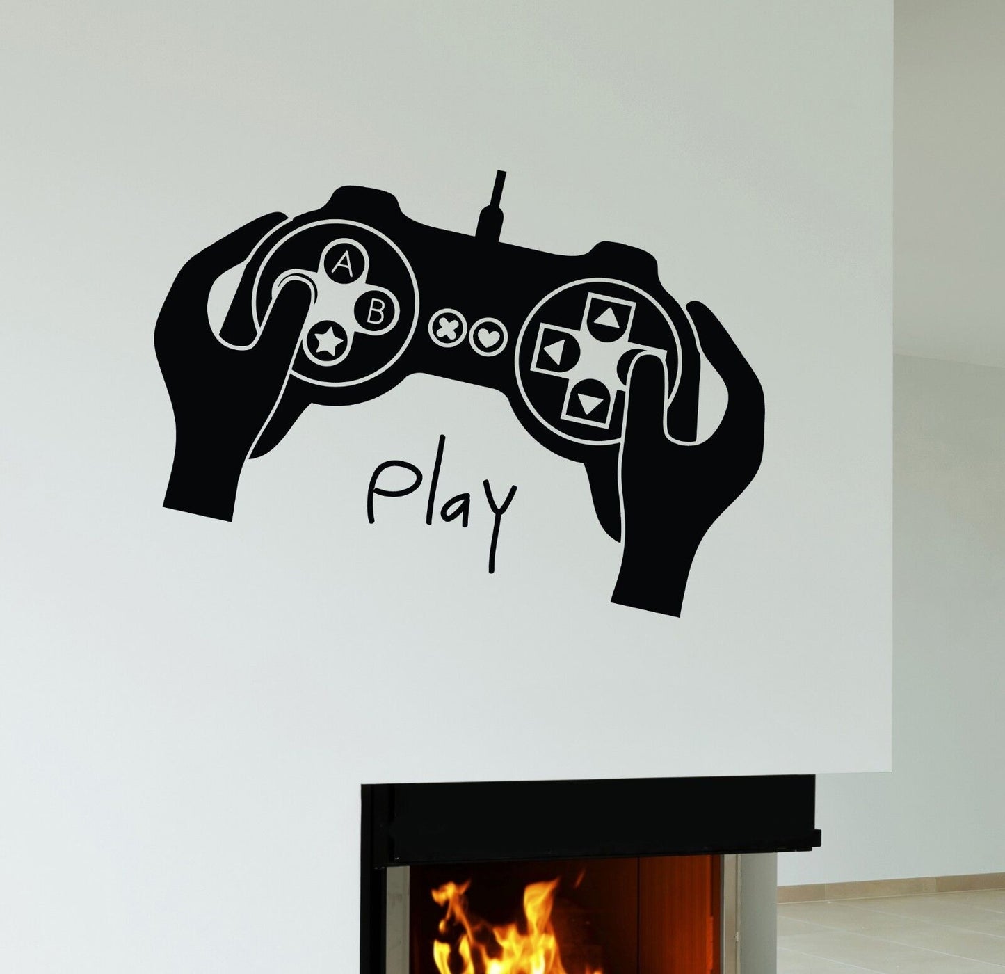 Wall Stickers Joystick Video Game Gamer Play Room Boy Teen Vinyl Decal (ig1963)