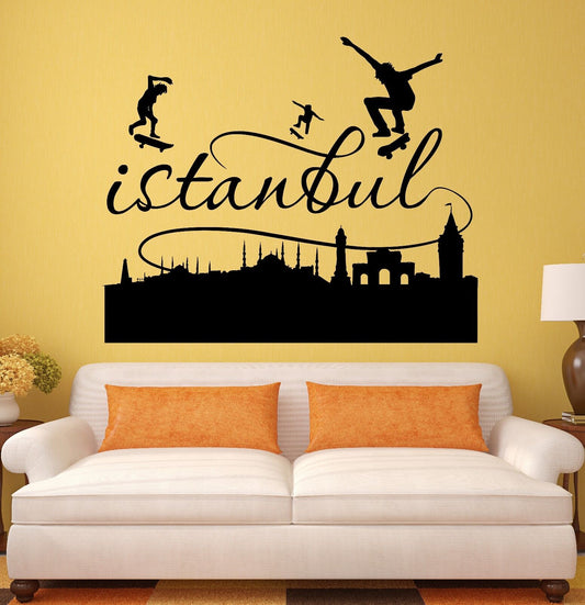 Wall Stickers Istanbul Turkey Turkish Decor City Vinyl Decal (ig1969)