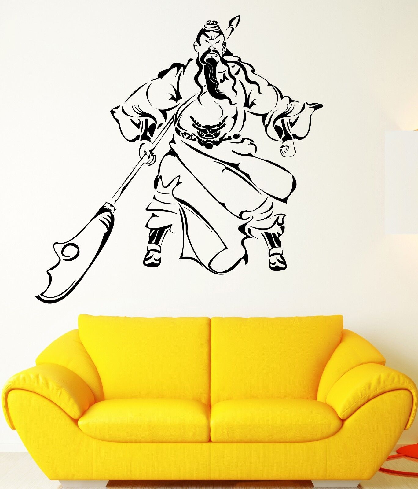 Wall Stickers Master of Kung Fu Warrior Samurai Japan Vinyl Decal (ig1971)