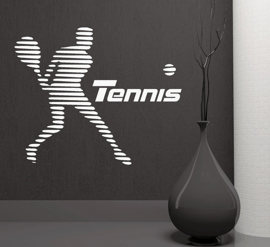 Wall Stickers Tennis Sport Player Sports Room Art Mural Vinyl Decal (ig1999)