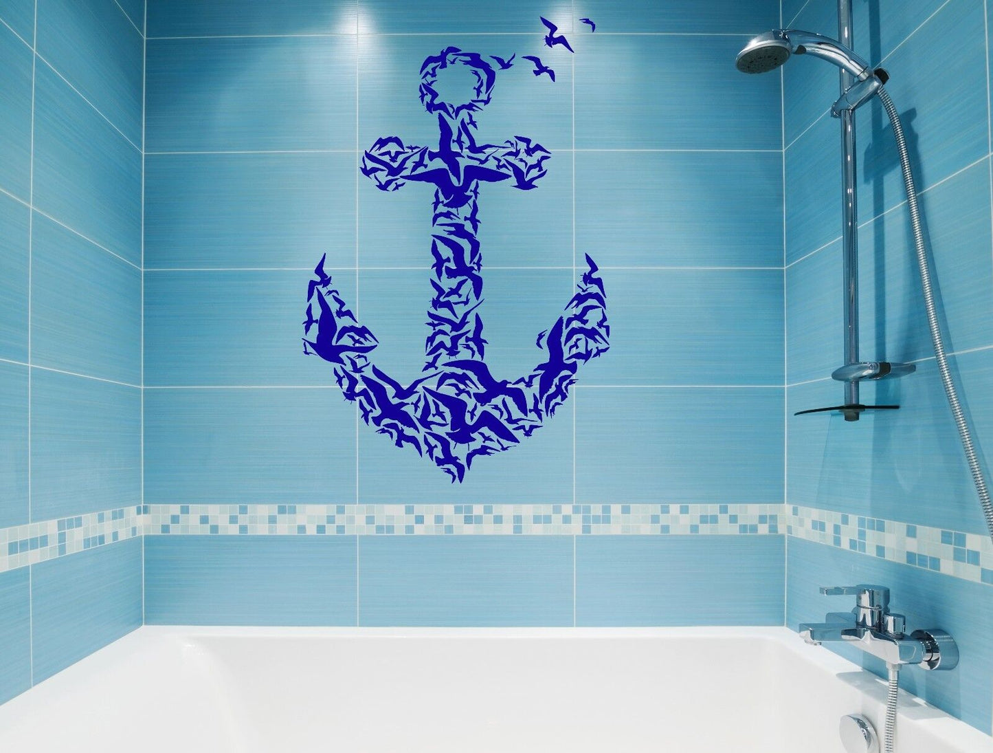 Wall Stickers Birds Sea Anchor Marine Sailor Art Mural Vinyl Decal (ig2000)