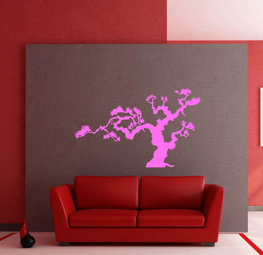 Japanese Bonsai Tree Nature Decor Japan Island Wall Sticker Vinyl Decal (m612)