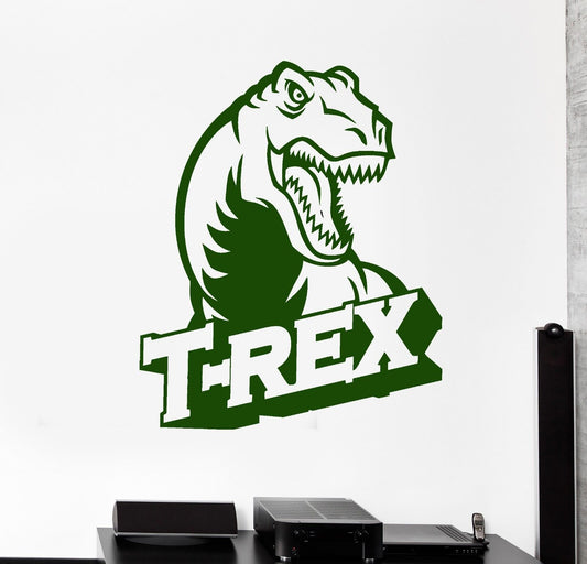 Wall Stickers Dinosaur Boys Kids Room T-Rex Art Mural Vinyl Decal (ig2028)