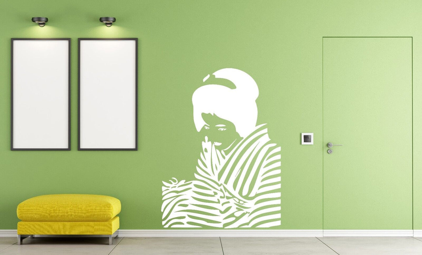 Wall Sticker Vinyl Decal Japanese Girl love And Beauty Geisha (n003)