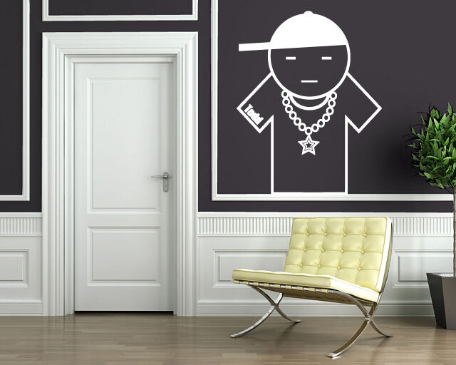 Wall Vinyl Sticker Decal Cool Rapper Star Todd Cap and Chain Decor (n012)